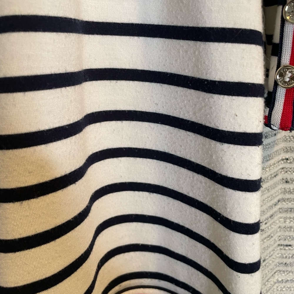Tommy Hilfiger Womens Size Calling Sleeve Knit Top Striped Nautical Vibes 3362 - Picture 8 of 9